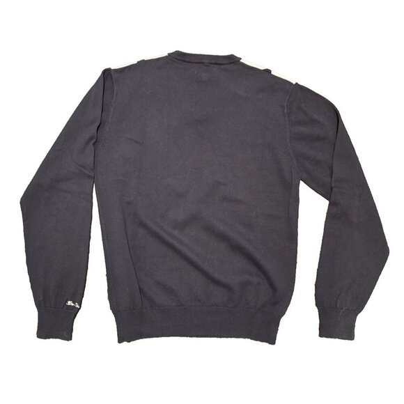 Ben Sherman Men's Argyle Sweater V neck sweater Size 3L Black/ White, golf - Picture 2 of 12